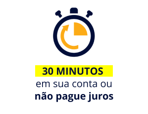 Check Dinheiro em 30 minutos na conta