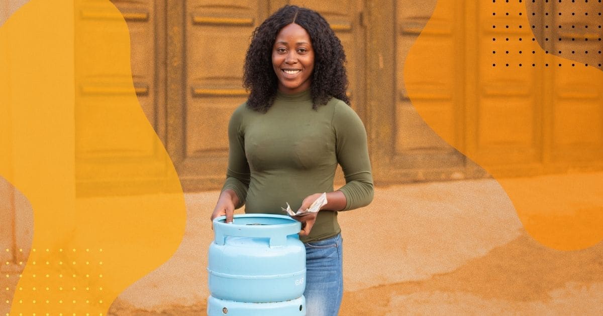 complete o dinheiro do Vale gás