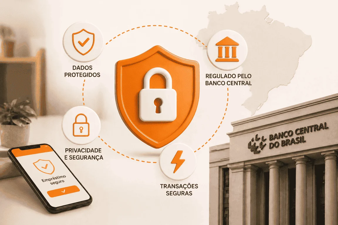 Sistema de segurança em empréstimo pessoal online com regulação do Banco Central