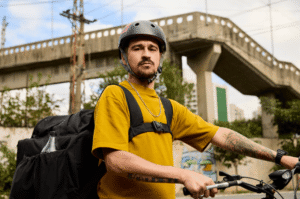 entregador ciclista cliente supersim