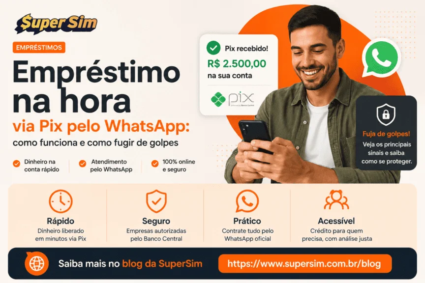 Passo a passo seguro para contratar empréstimo na hora via Pix
